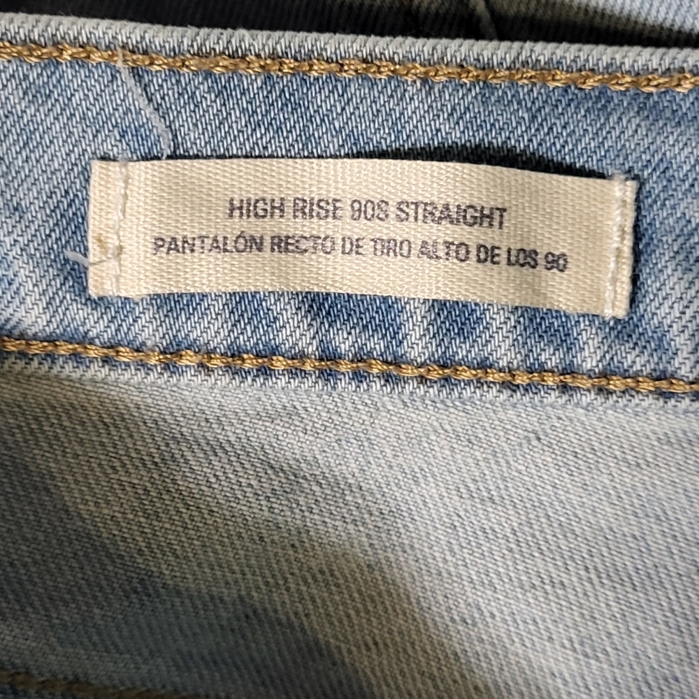Universal Thread Women's NWT Light Wash High Rise 90's Straight Jeans Size 12R - Picture 8 of 14
